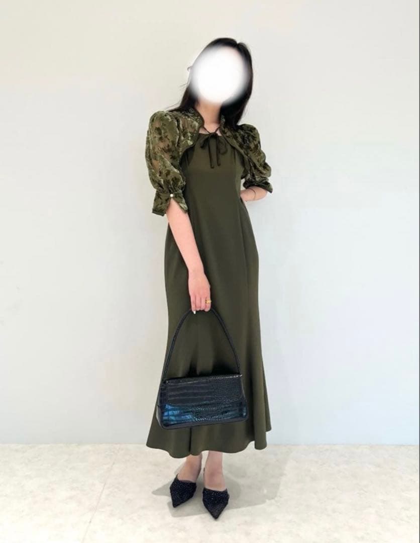 新品未使用【LEJA】花柄ボレロマーメイドワンピース　セットアップ　ロングワンピ