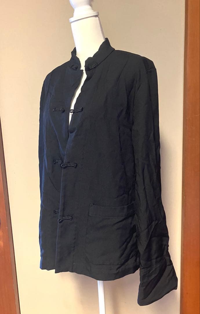 BLACKコムデギャルソン China❣️エステル縮絨スタンドカラージャケット L