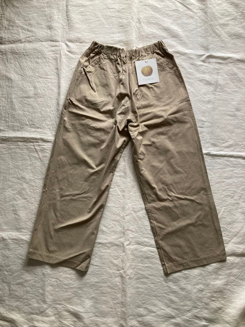 和穏【新品】ヤンマ産業 ポプリンコットン ダボダボパンツ プラス10㎝丈