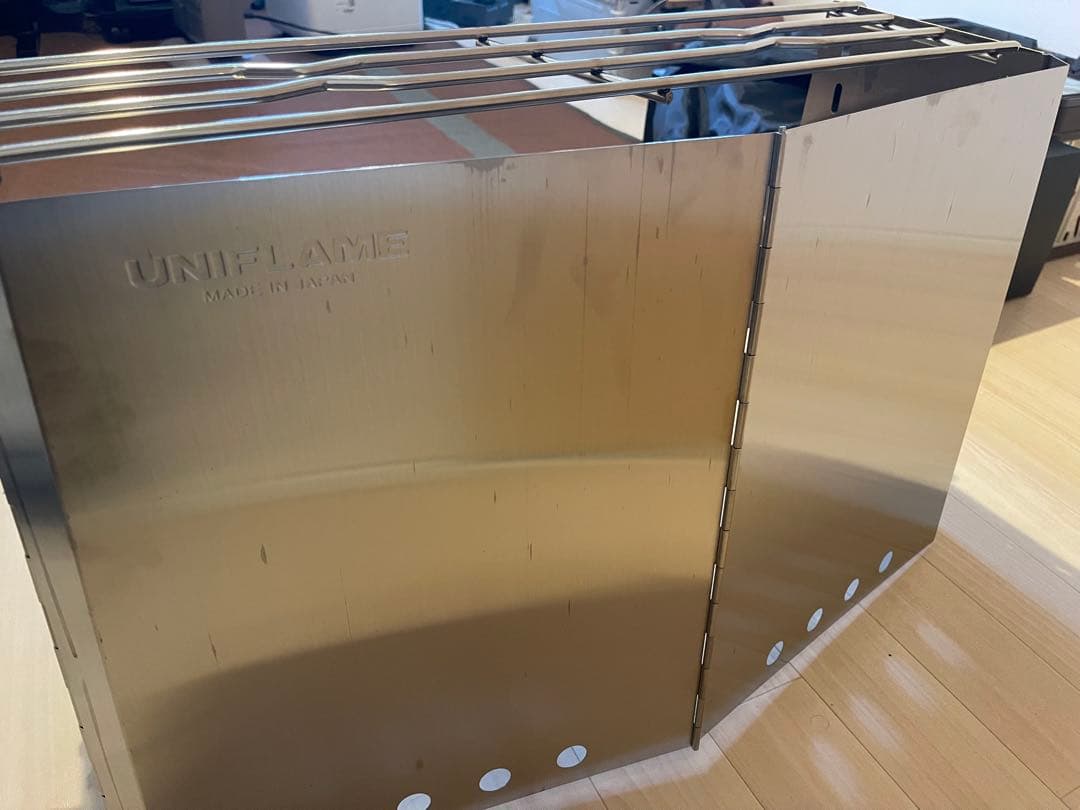 薪グリルラージ ユニフレーム　焚き火　キャンプ　UNIFLAME 収納袋付き