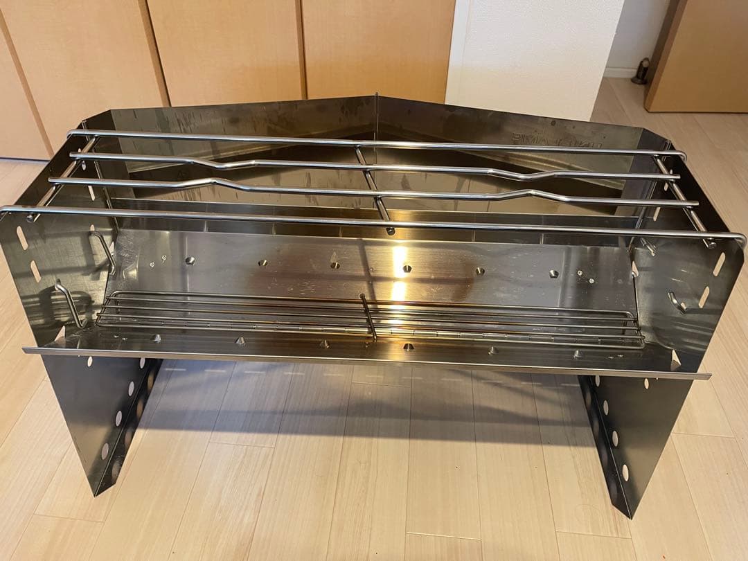 薪グリルラージ ユニフレーム　焚き火　キャンプ　UNIFLAME 収納袋付き