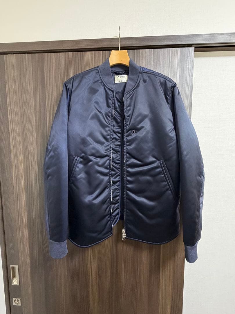 Acne Studios ボンバージャケット/サイズ46/ネイビー