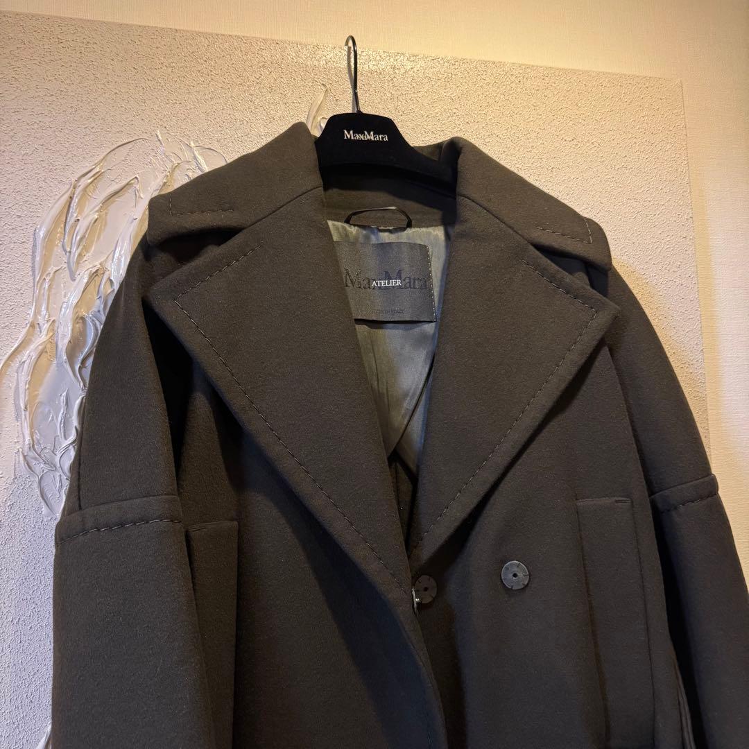 Max Mara マックスマーラ　アトリエ　Atelier ロングコート　カーキ