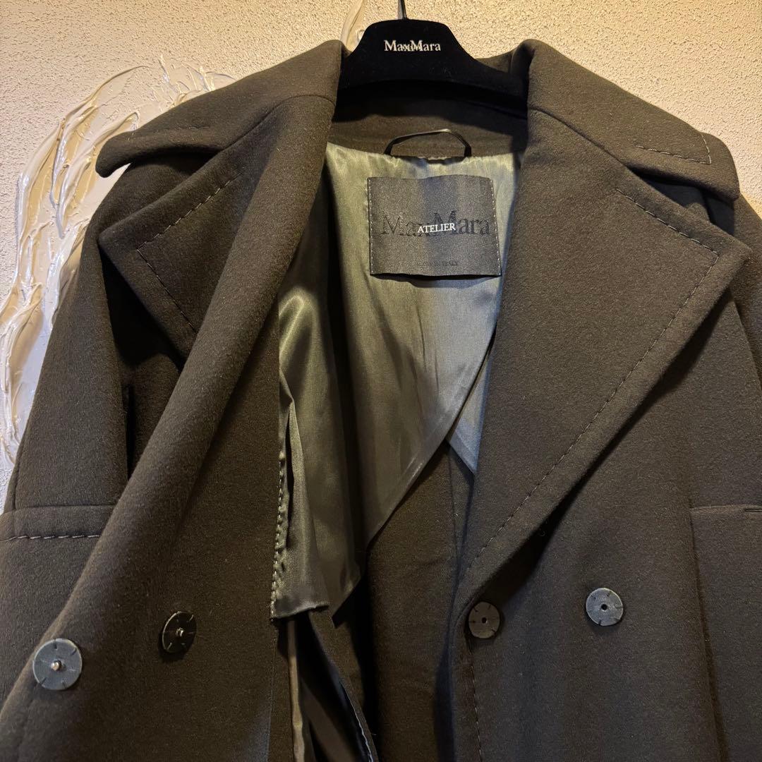 Max Mara マックスマーラ　アトリエ　Atelier ロングコート　カーキ