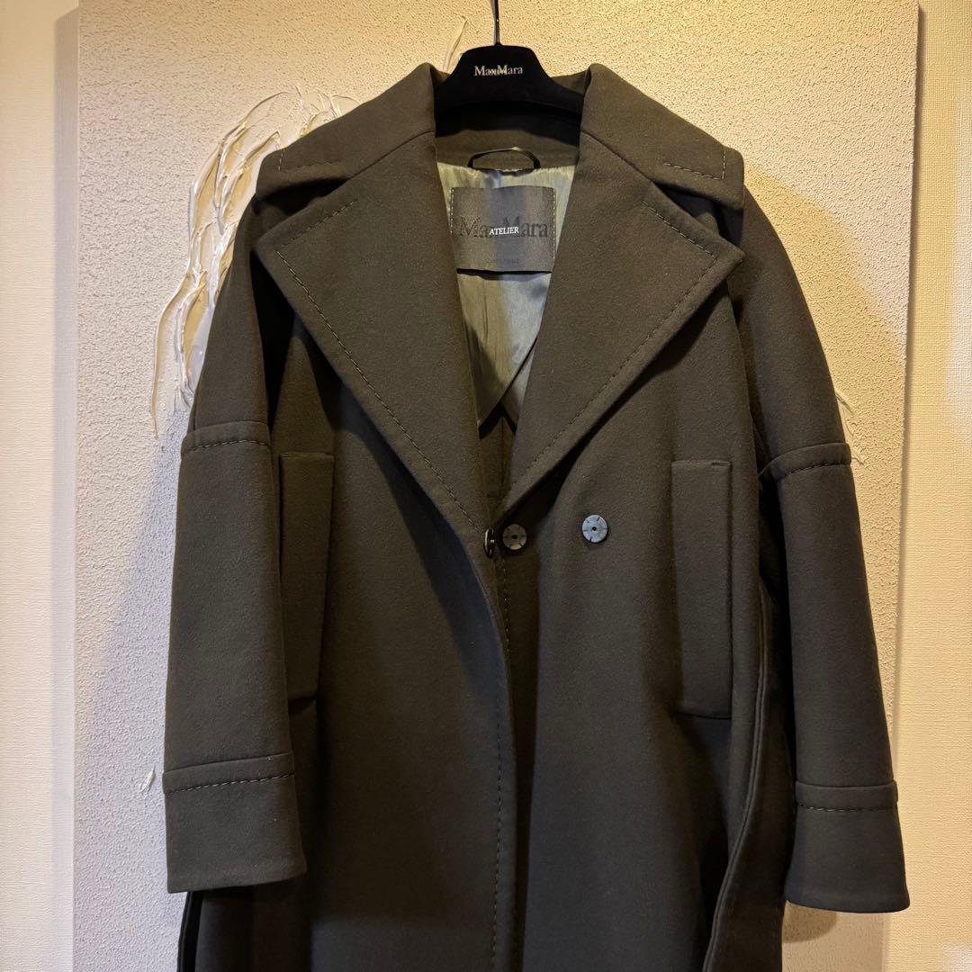 Max Mara マックスマーラ　アトリエ　Atelier ロングコート　カーキ