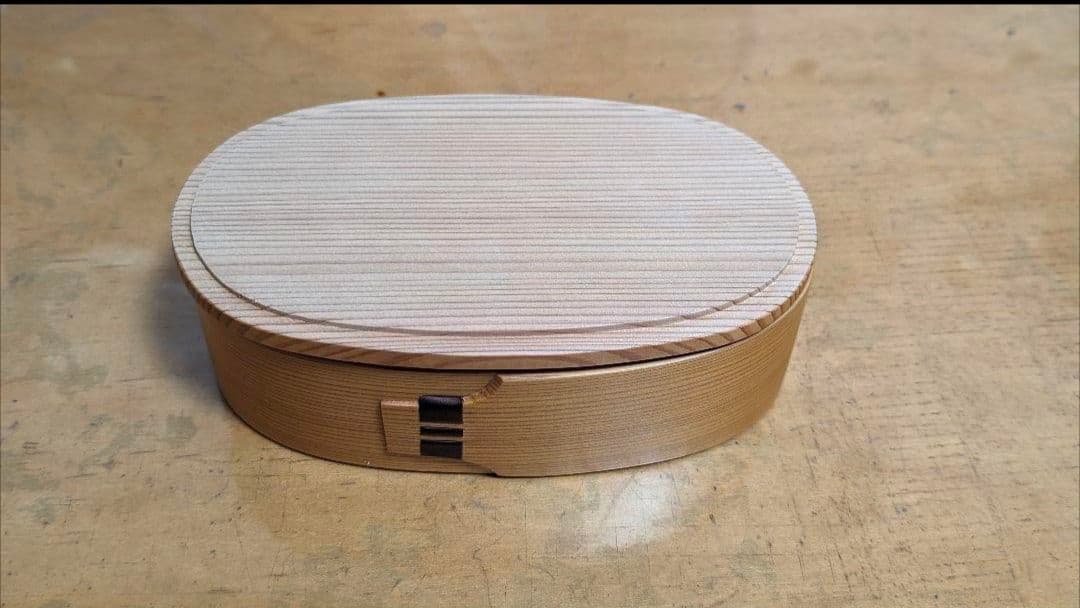 老舗 栗久/大館まげわっぱ 木製 小判型弁当箱 レディース RL 伝統的工芸品