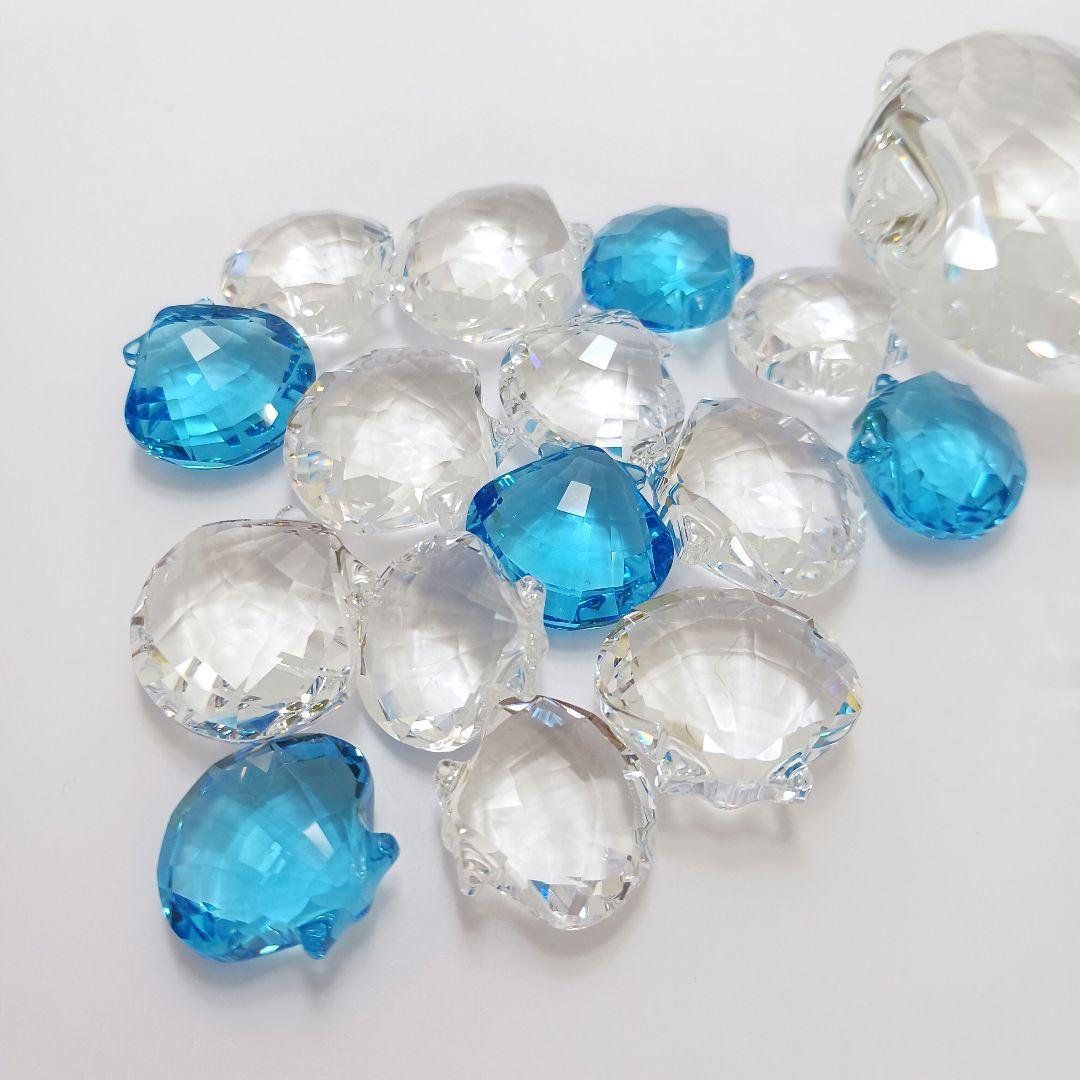 Y2435-4 スワロフスキー クリスタル シェル 大小 16個セット