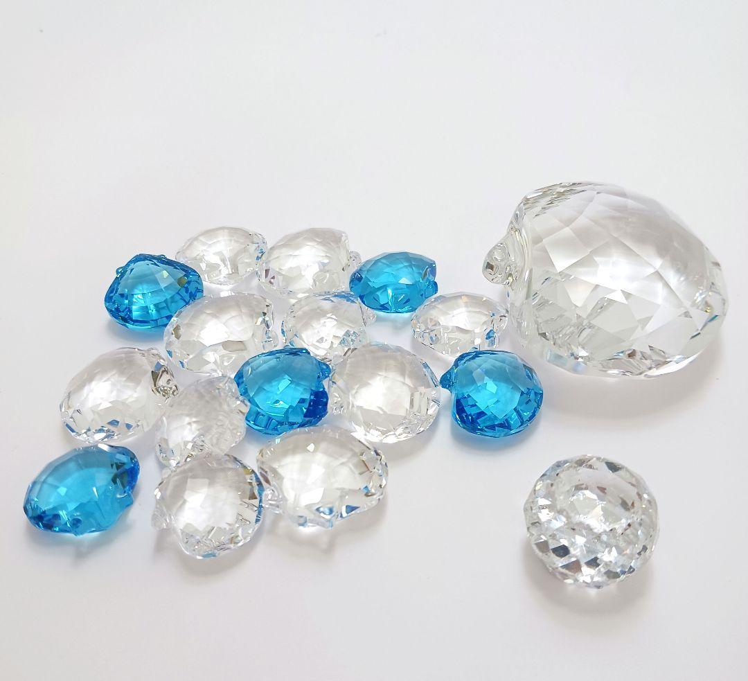 Y2435-4 スワロフスキー クリスタル シェル 大小 16個セット