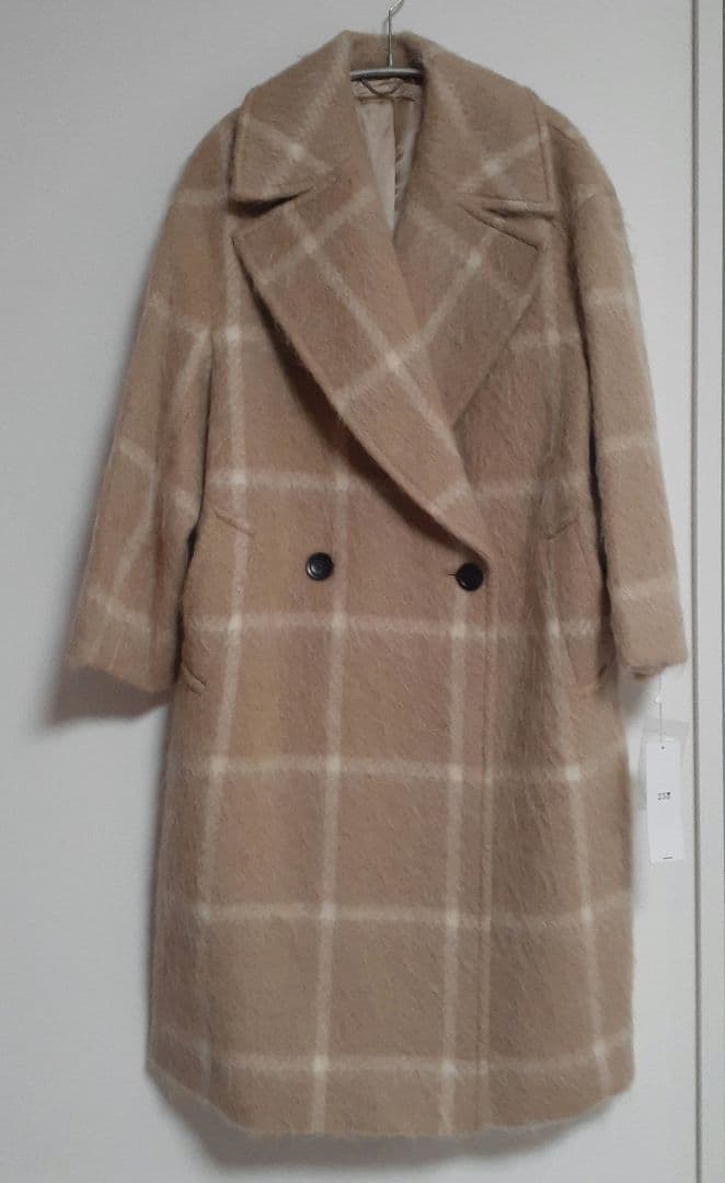 チョビ様　新品タグ付き　23区 MANTECO　シャギー チェック コート