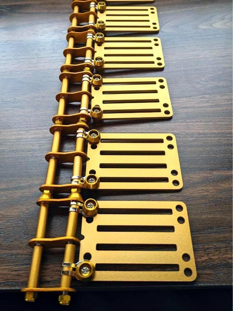 ブラック×ブルー 2連チェーン付ニックス風ベルトループ 腰道具工具差し カスタム