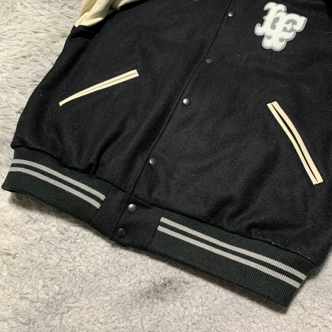 美品 2XL Lafayette ラファイエット スタジャン ブルゾン レザー