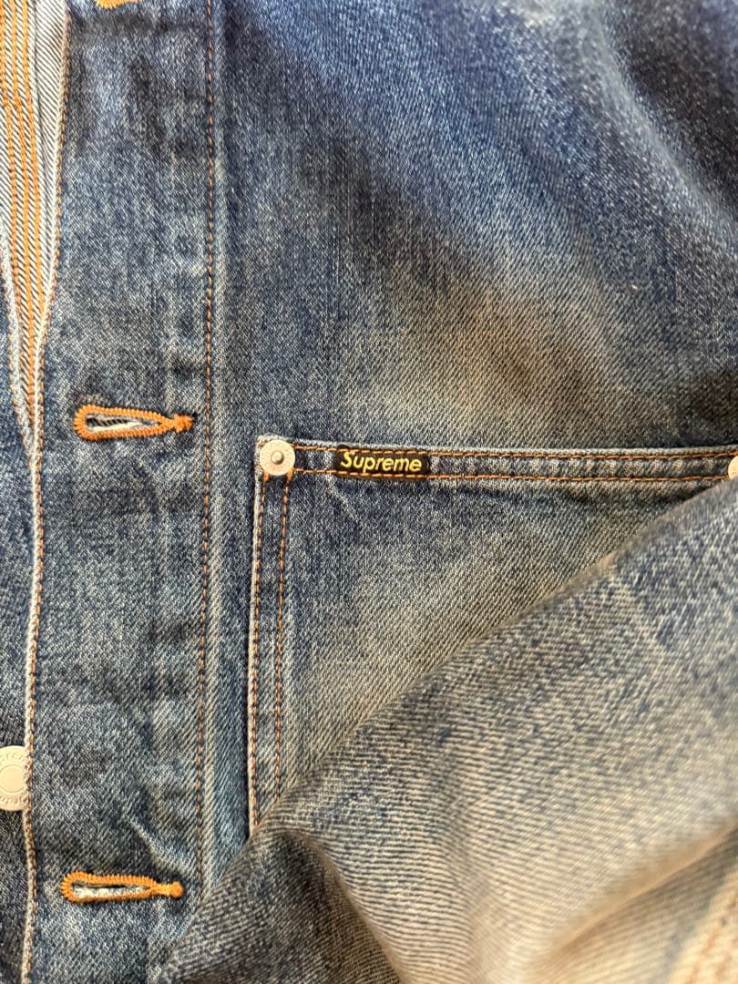 ジャケット・アウター Supreme Distressed Selvedge Trucker