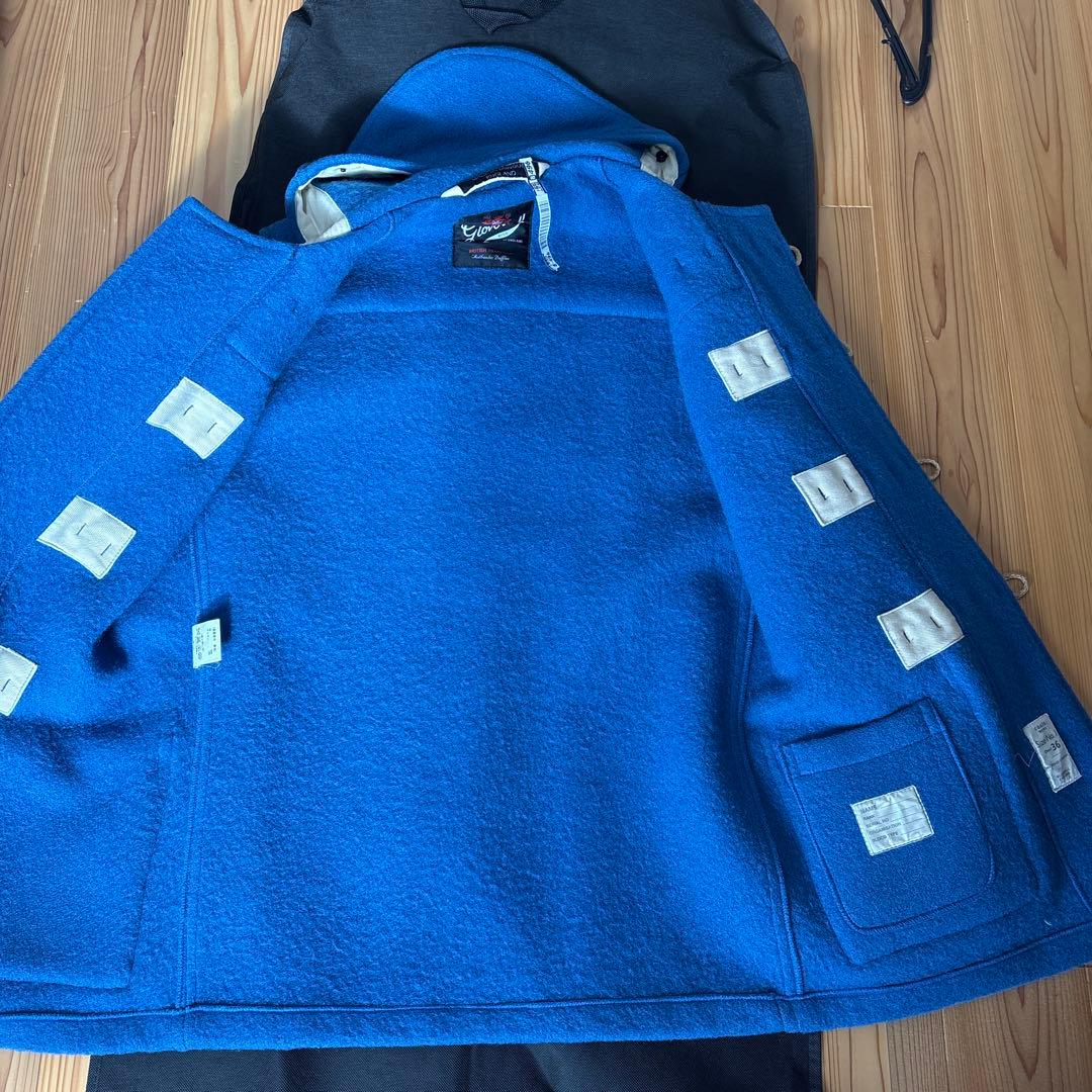 St105Gloverall ダッフルコート　ロイヤルブルー