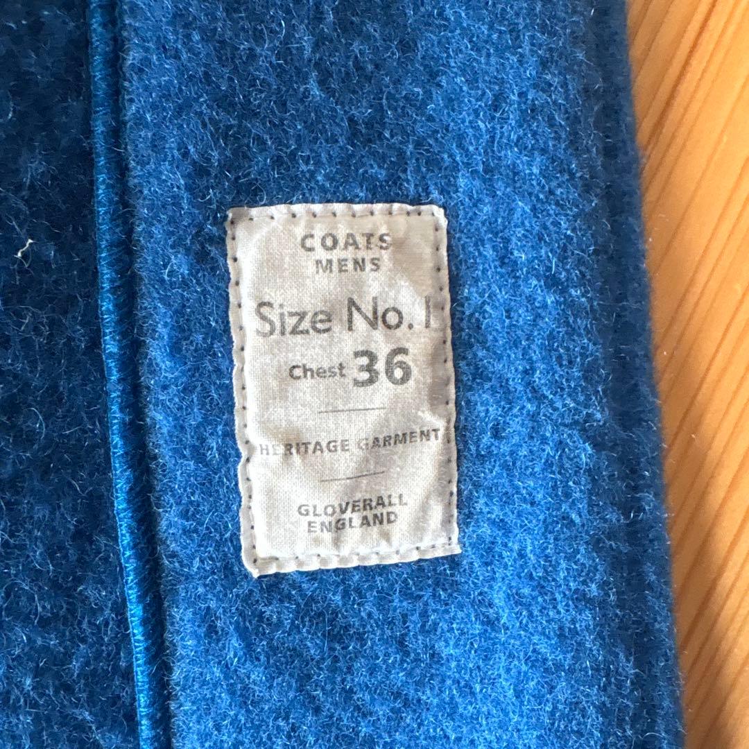 St105Gloverall ダッフルコート　ロイヤルブルー