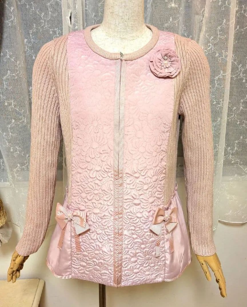 タグ付スーパービューティーアウター42 コサージュペプラム￥29700