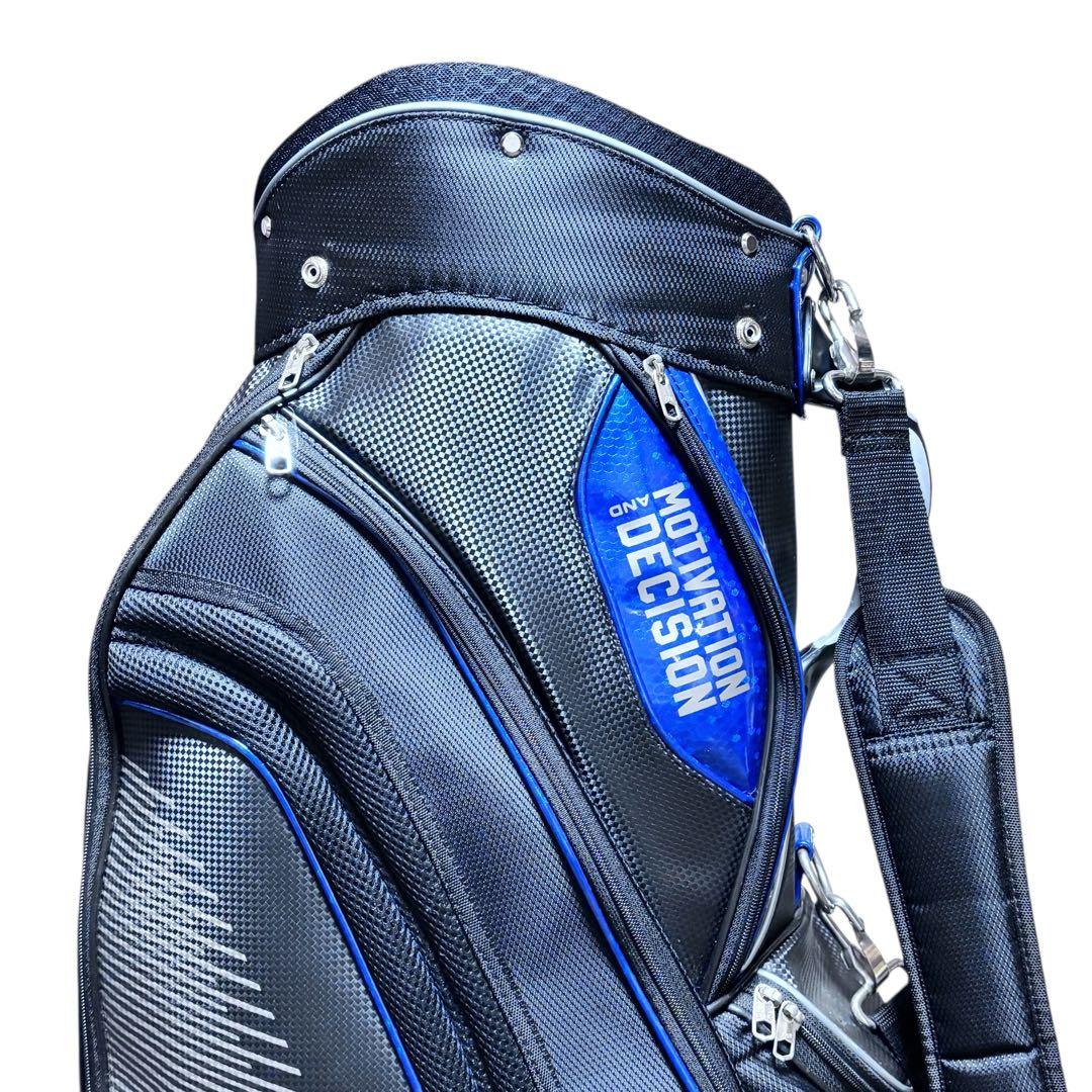 キャディバッグ MOTIVATION AND DECISION ブラック 9.5