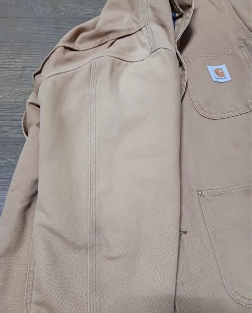 ウ*ル様 Carhartt ミシガンチョアコートUSA GOOD フェード