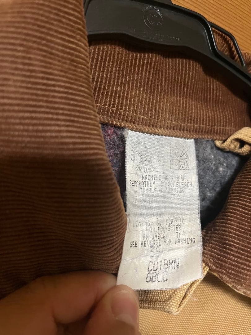 ウ*ル様 Carhartt ミシガンチョアコートUSA GOOD フェード