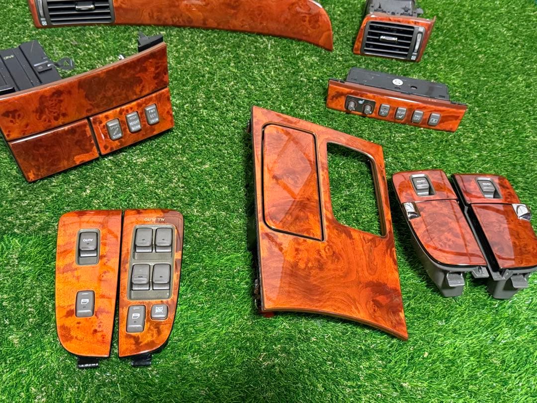 トヨタセルシオUCF31 後期 木目調 内装トリムパーツセット　パネル(17)