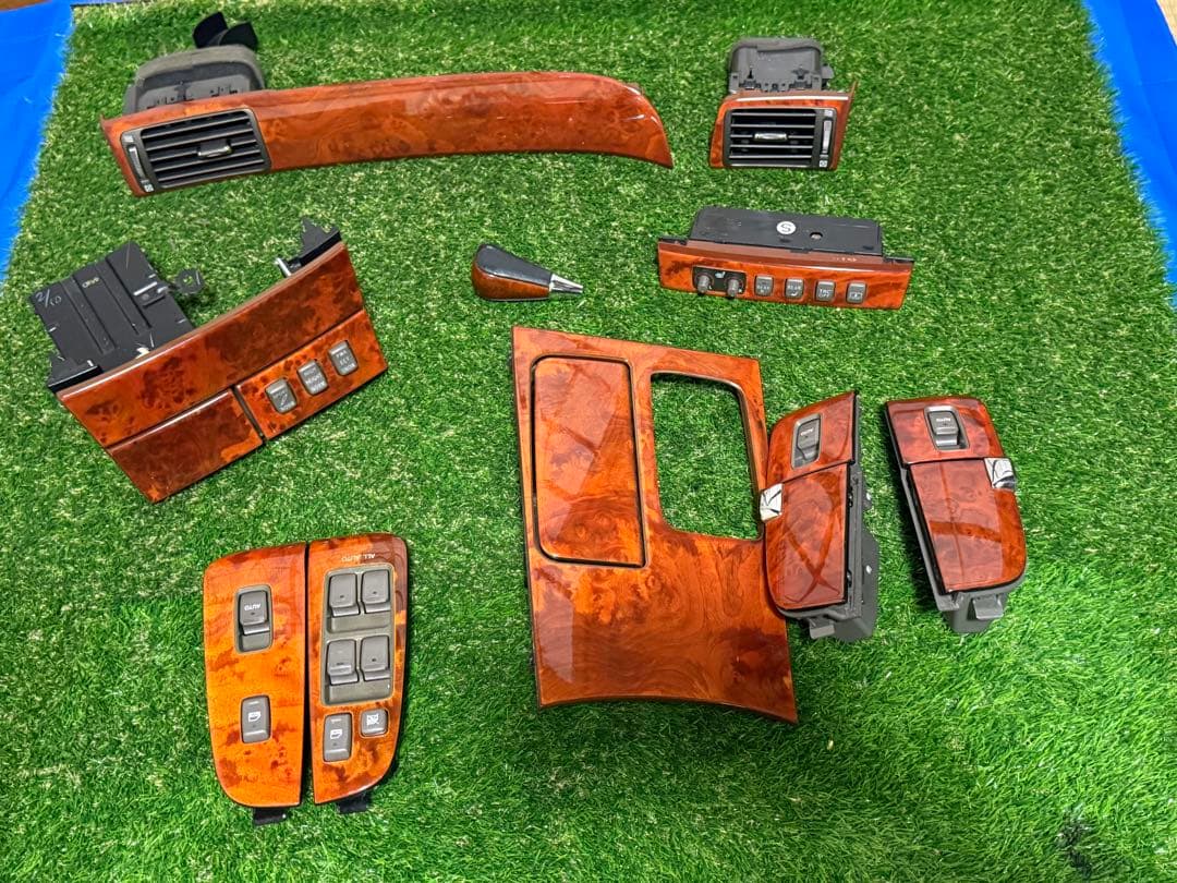 トヨタセルシオUCF31 後期 木目調 内装トリムパーツセット　パネル(17)