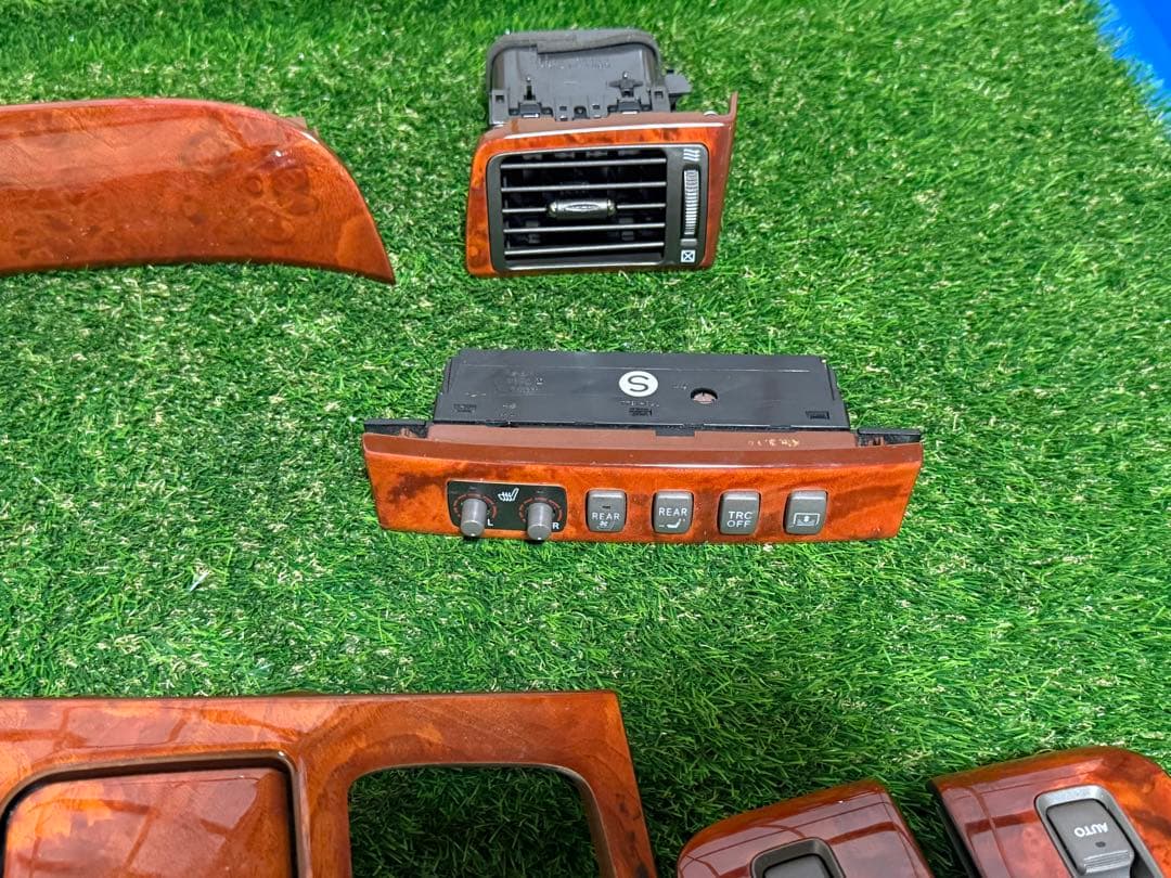 トヨタセルシオUCF31 後期 木目調 内装トリムパーツセット　パネル(17)