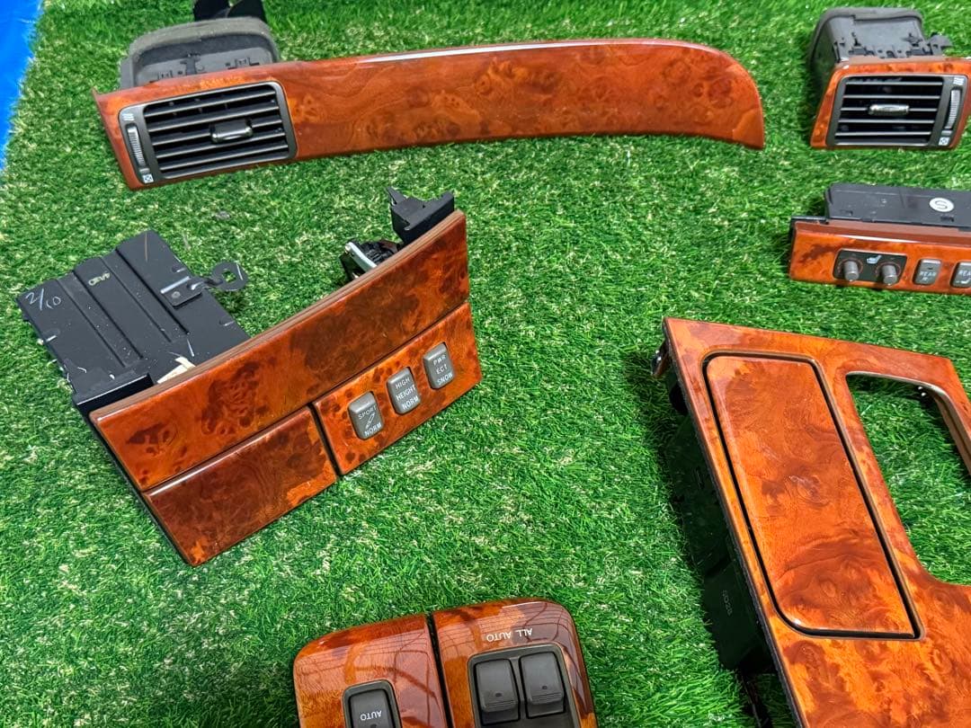 トヨタセルシオUCF31 後期 木目調 内装トリムパーツセット　パネル(17)