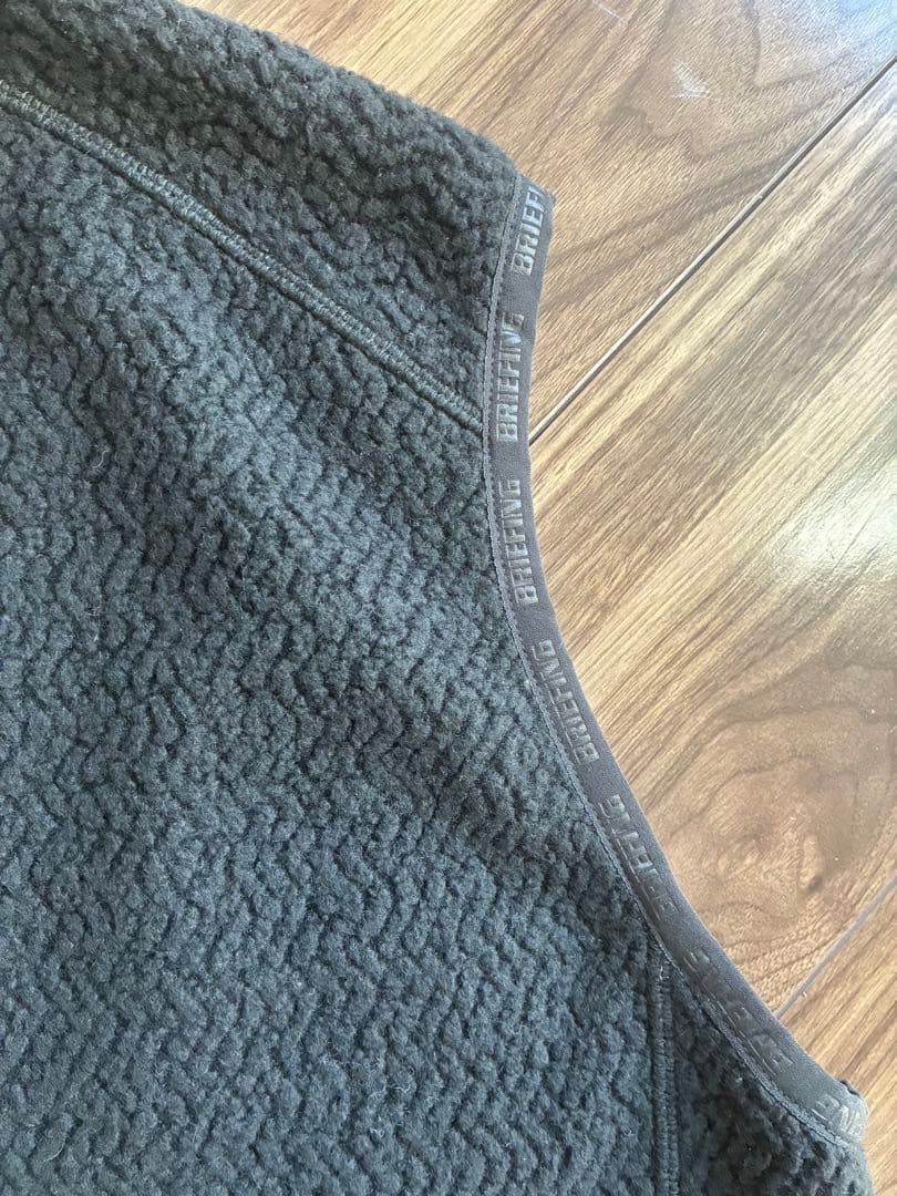 2025年秋冬モデル　ブリーフィングゴルフ　ウールボアベストブラック