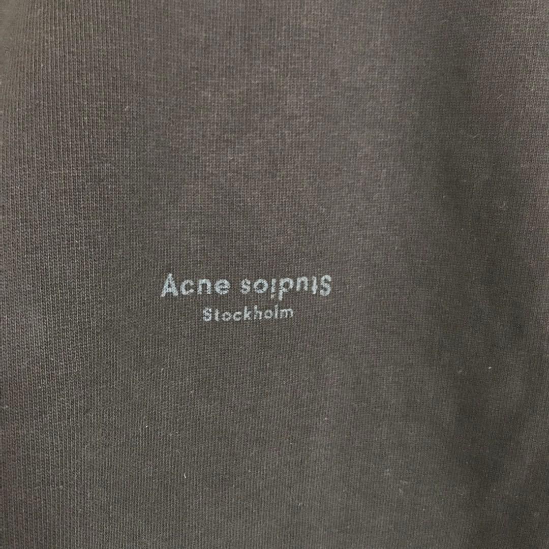 新品 acne アクネ ロゴスウェット ブラック Sサイズ 人気