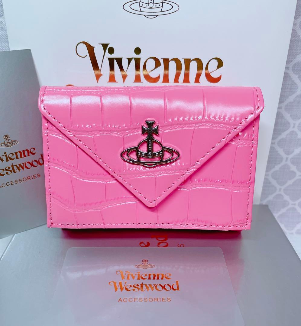 新作✨️【内柄も素敵☆最新】Vivienne Westwood 三折財布 ピンク
