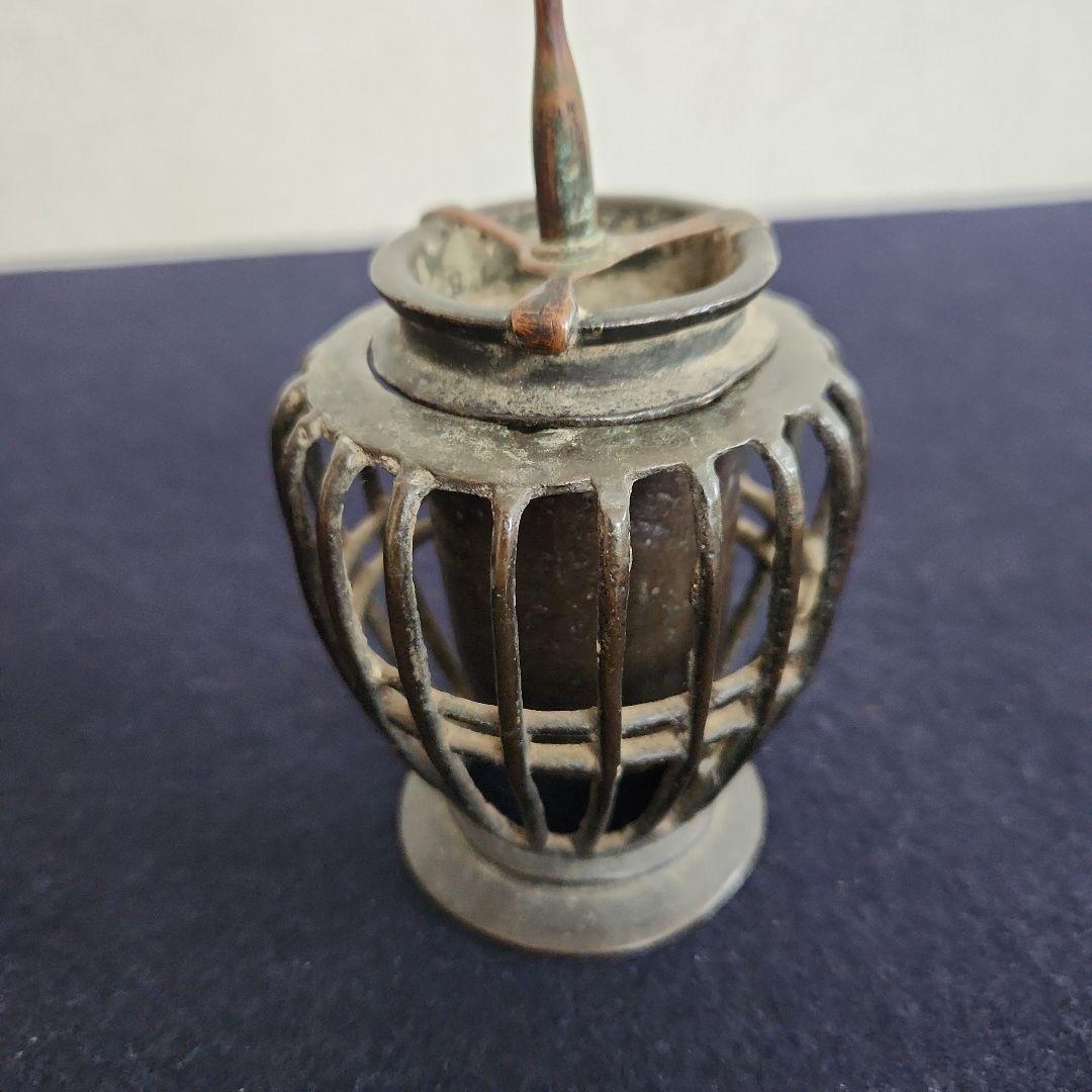 古銅の燭台‥江戸時代‥金工