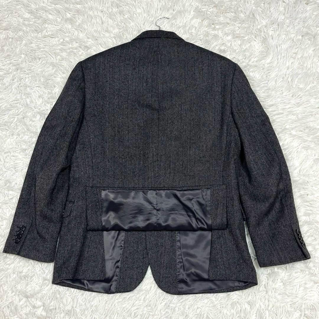 ラルフローレン ヘリンボーンツイードテーラードジャケット グレー Lサイズ