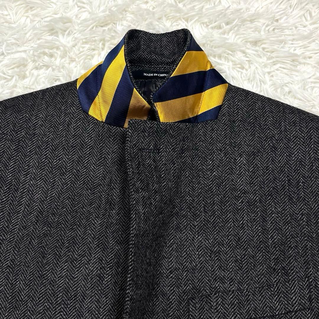 ラルフローレン ヘリンボーンツイードテーラードジャケット グレー Lサイズ