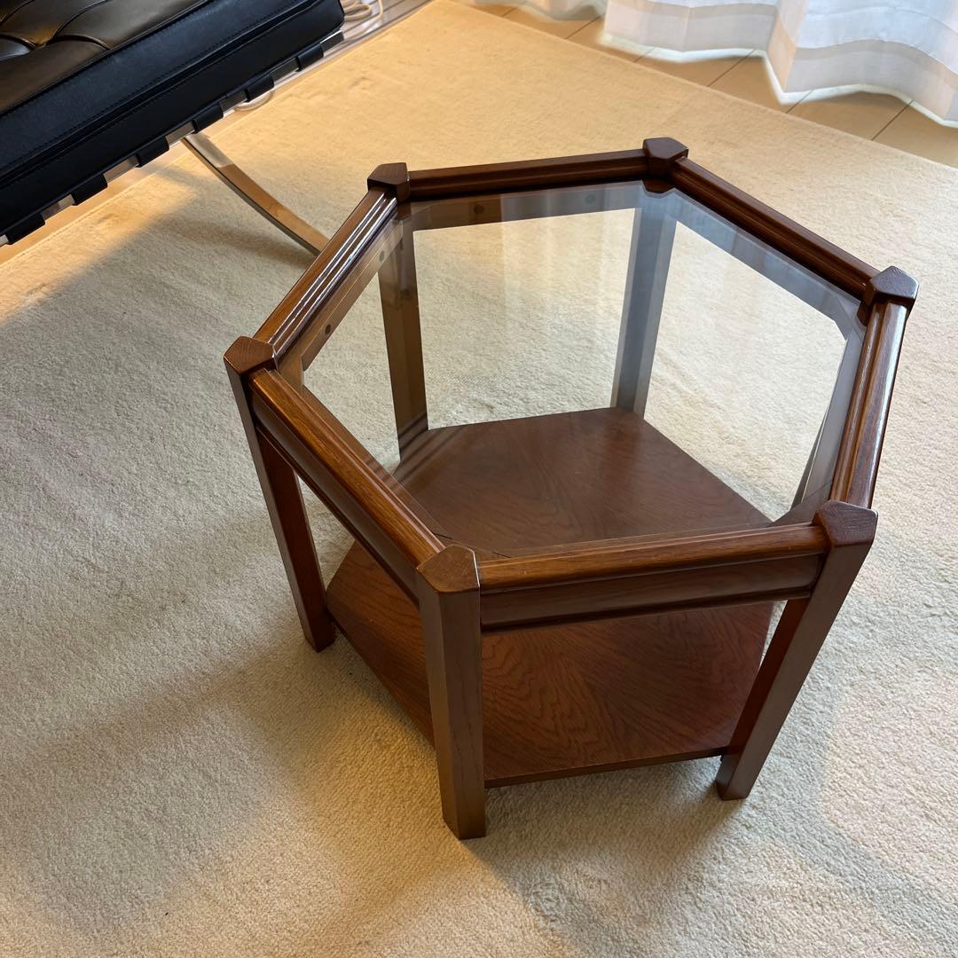 BROOKS HEXAGON TABLE ブルックス ヘキサゴンテーブル ガラス