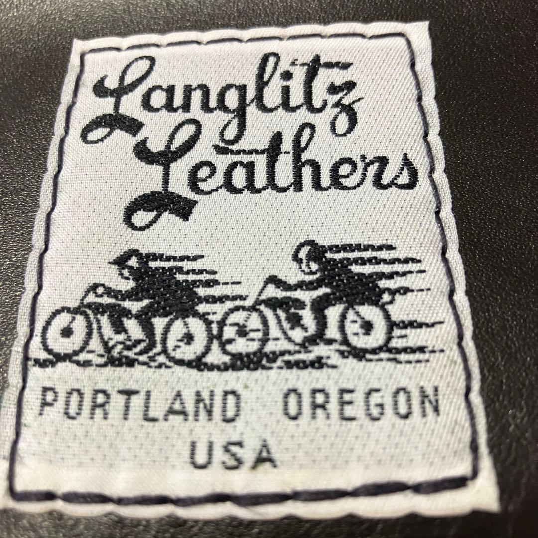 Langlitz Leathers ウォレットブラック