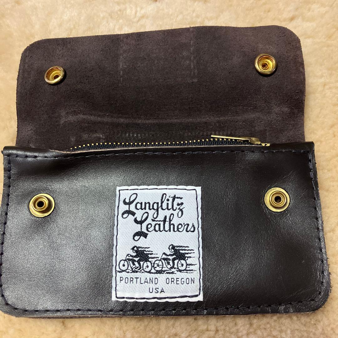 Langlitz Leathers ウォレットブラック