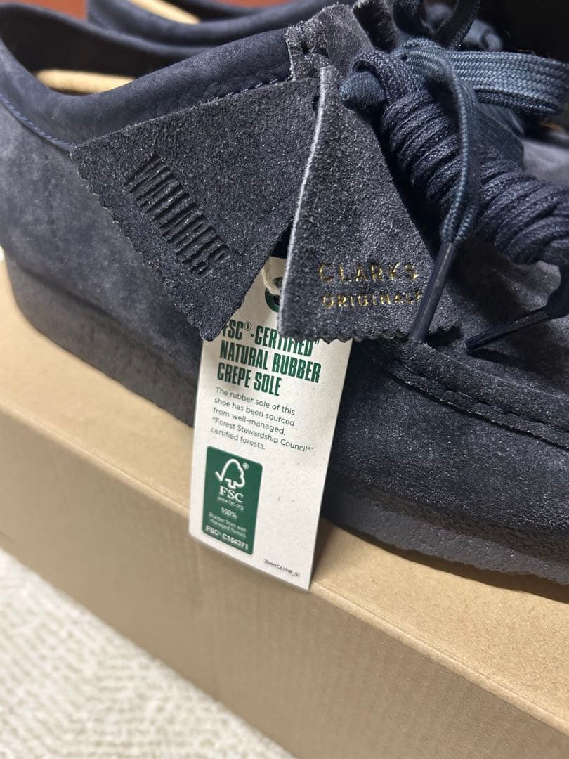 クラークスClarks Wallabee \"Ink Hairy Suede\"