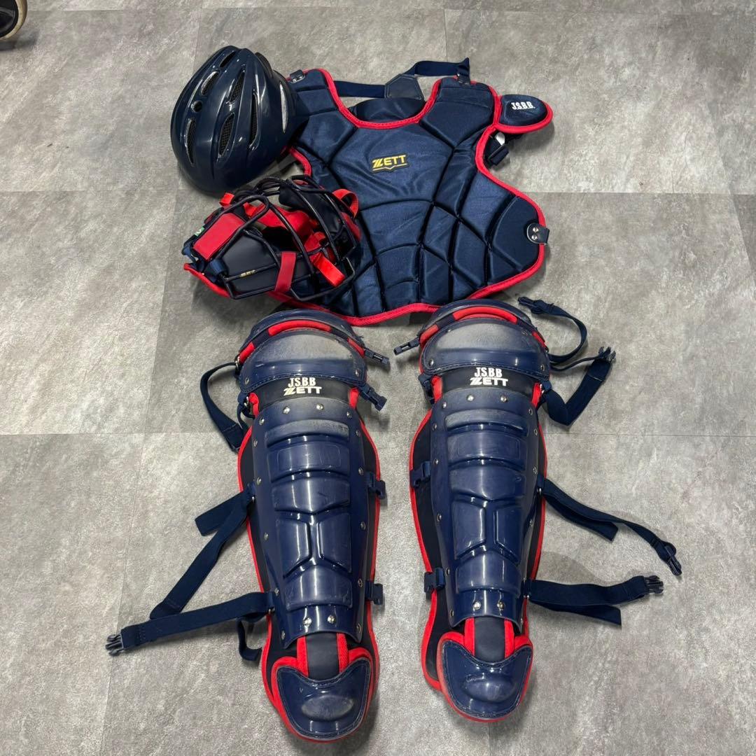 ZETT JSBB 軟式野球用 キャッチャー用プロテクターセット D7