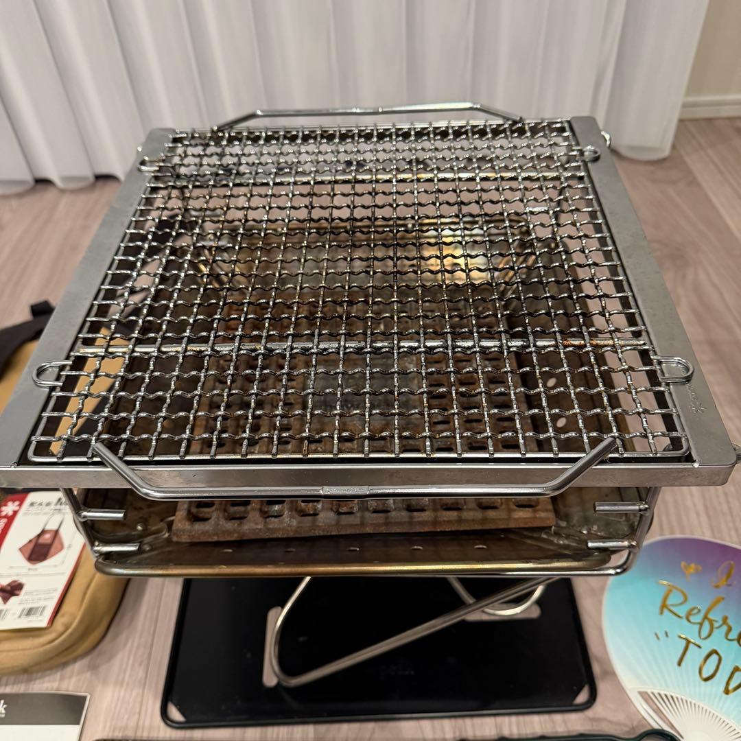 スノーピーク 焚き火台M ７点セット グリルブリッジ 焼網ProM スターター含