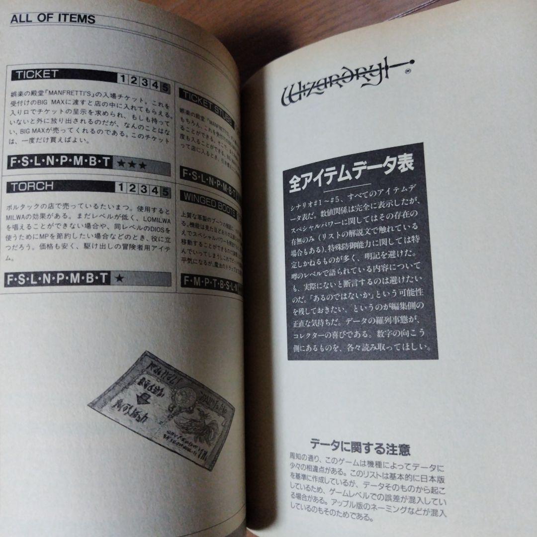 超希少本 ウィザードリィ事典 冬樹社　レトロゲーム
