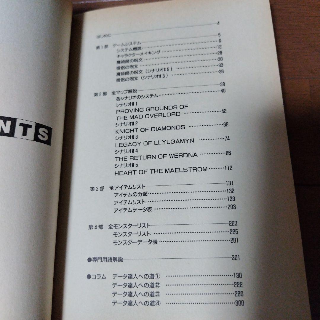 超希少本 ウィザードリィ事典 冬樹社　レトロゲーム