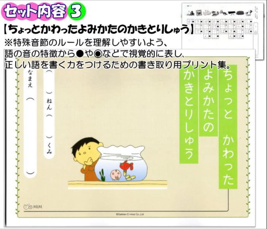 特別支援教材　MIM ミム 読みのアセスメント・指導パッケージGakken