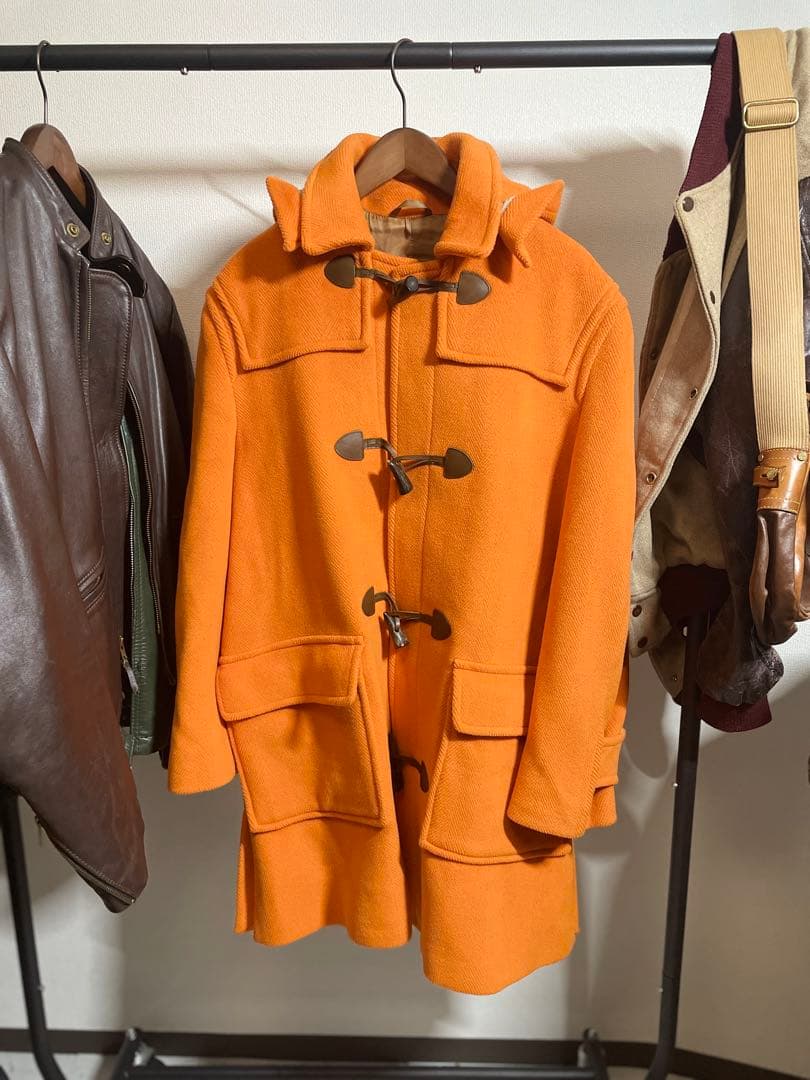 90sオールドgrenfellオレンジダッフルコート