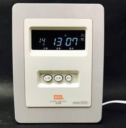 ★清掃済 美品 MAX タイムレコーダー ER-80S + Sカード新品20枚
