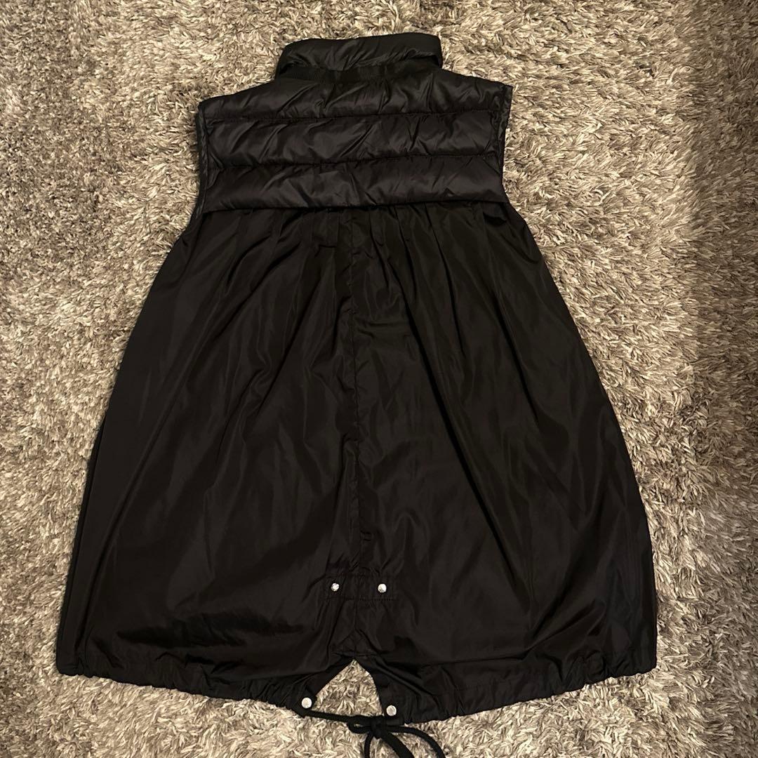 MONCLER ダウンベスト モンクレール sacai コラボ　ブラック　ジレ