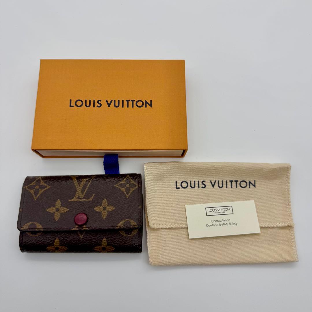 ✨美品 箱付き✨ ヴィトン ミュルティクレ6 フューシャ モノグラム キーケース