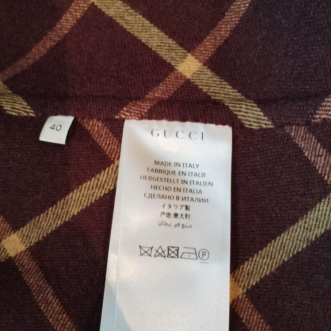 GUCCI バーガンディ ポンチョ 40
