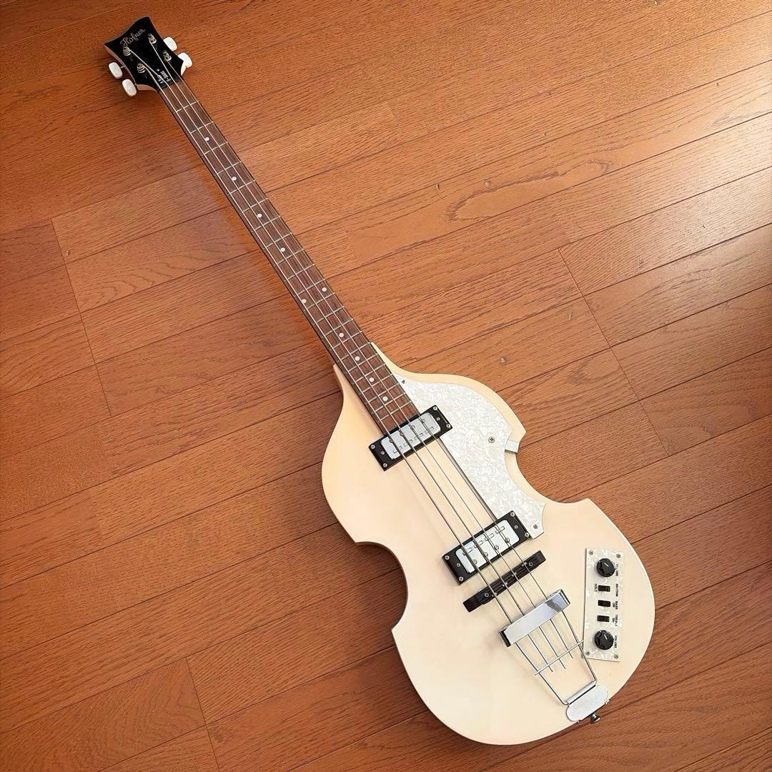 Hofner ヘフナー バイオリンベース 白 B-BASS HI-SERIES