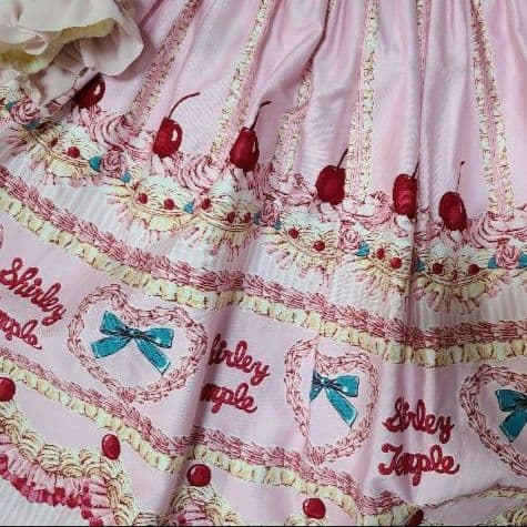 フリルケーキプリント　ワンピース