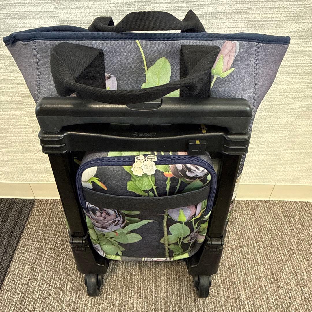 F-2美品【SWANYスワニー】キャリーバッグ FIORI●ショッピングカート