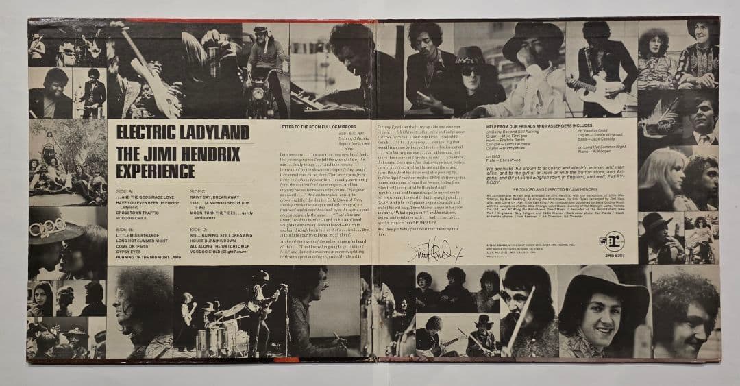 2LP US初期マト1 ジミ・ヘンドリックス Electric Ladyland